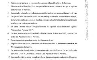 Concurso «Cartel Oficial del Carnaval de Porcuna 2017»