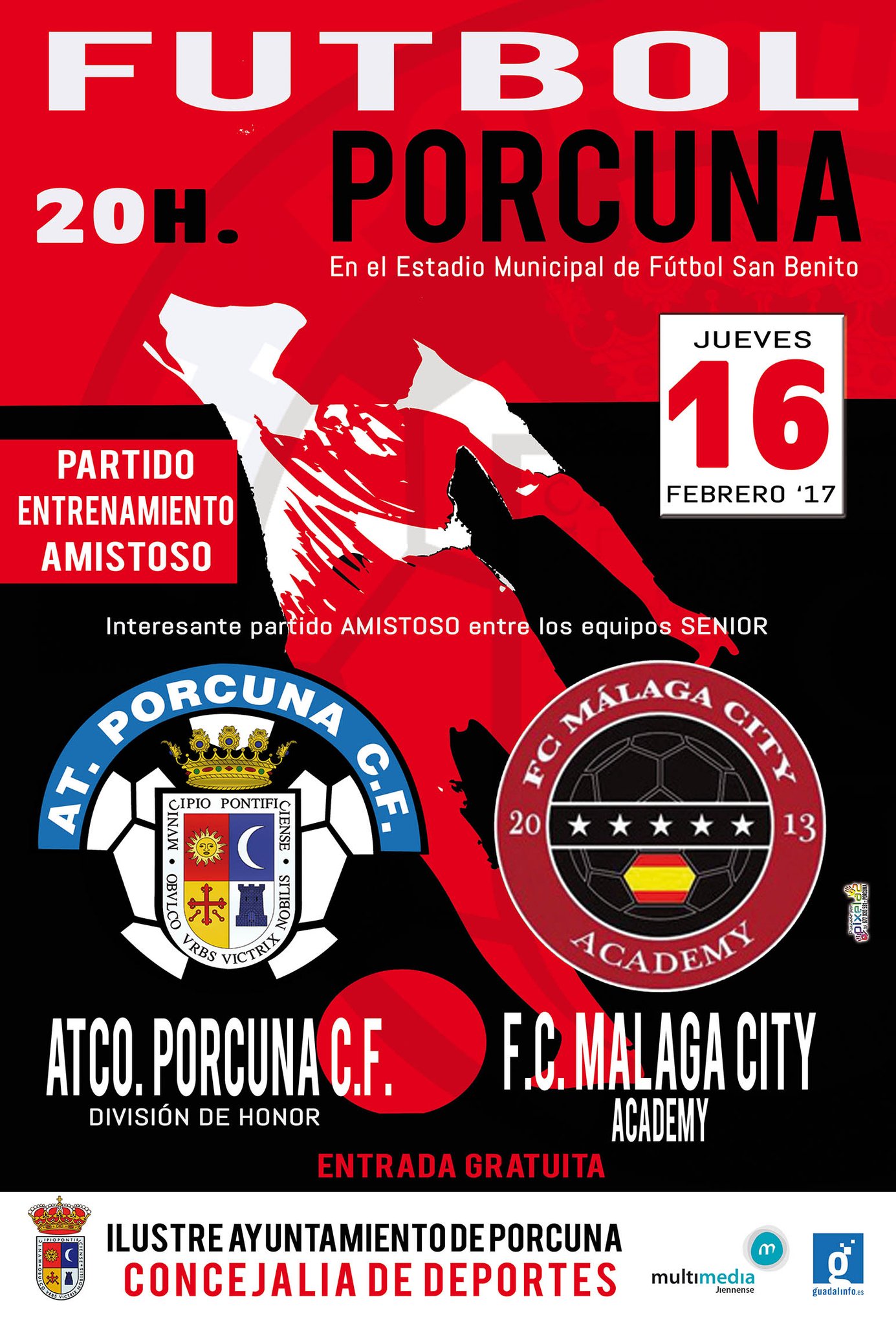 FÚTBOL: Atco. Porcuna - FC. Málaga City Academy