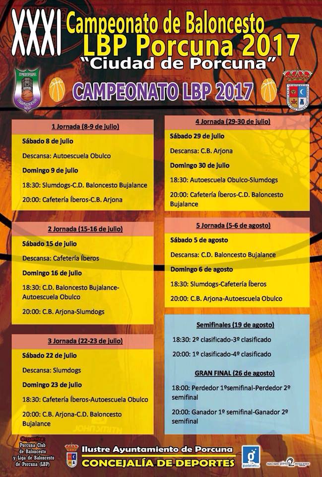 XXXI Campeonato de Baloncesto LBP 2017 "Ciudad de Porcuna"