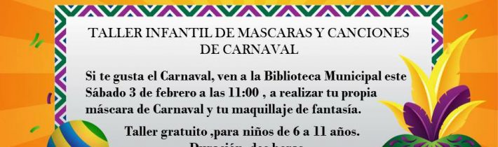 Taller infantil de carnaval