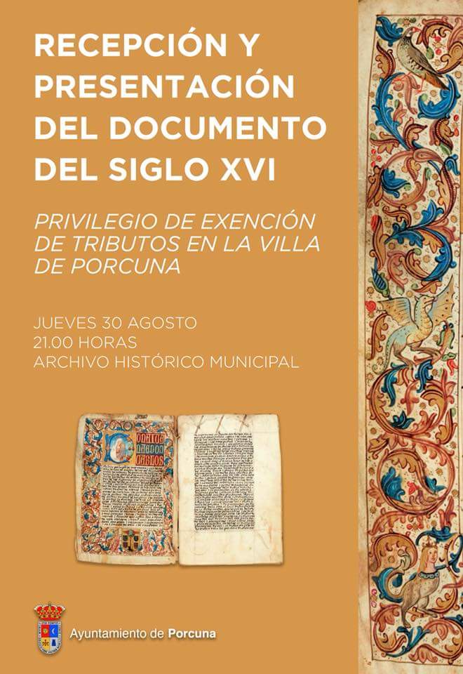 Presentación documento Histórico siglo XVI