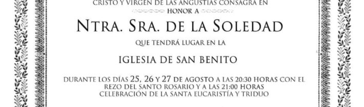 Triduo de la Soledad