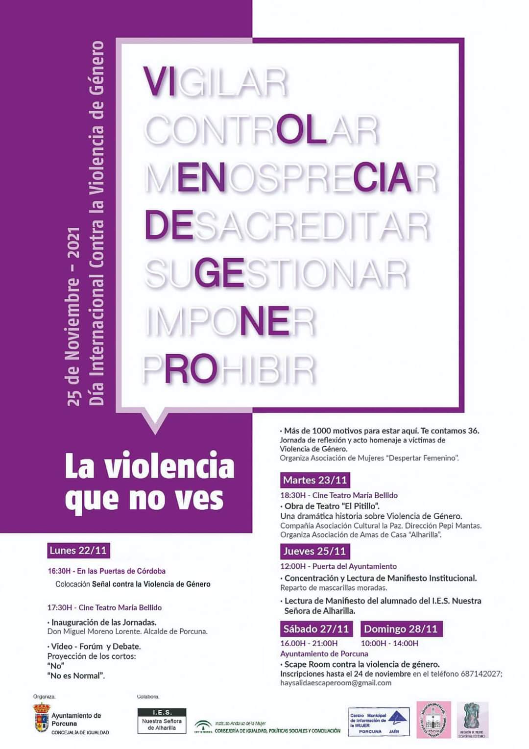 Jornadas Contra la Violencia de Género