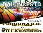 Baloncesto: CB Porcuna Arte Ibérico - CD Villargordo