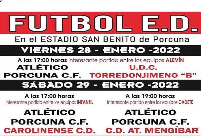 Fútbol base Atco. Porcuna (Infantil y Cadetes)