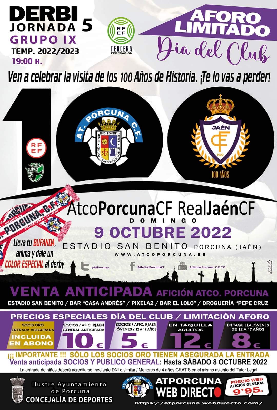 FÚTBOL: Atco. Porcuna - Real Jaén CF