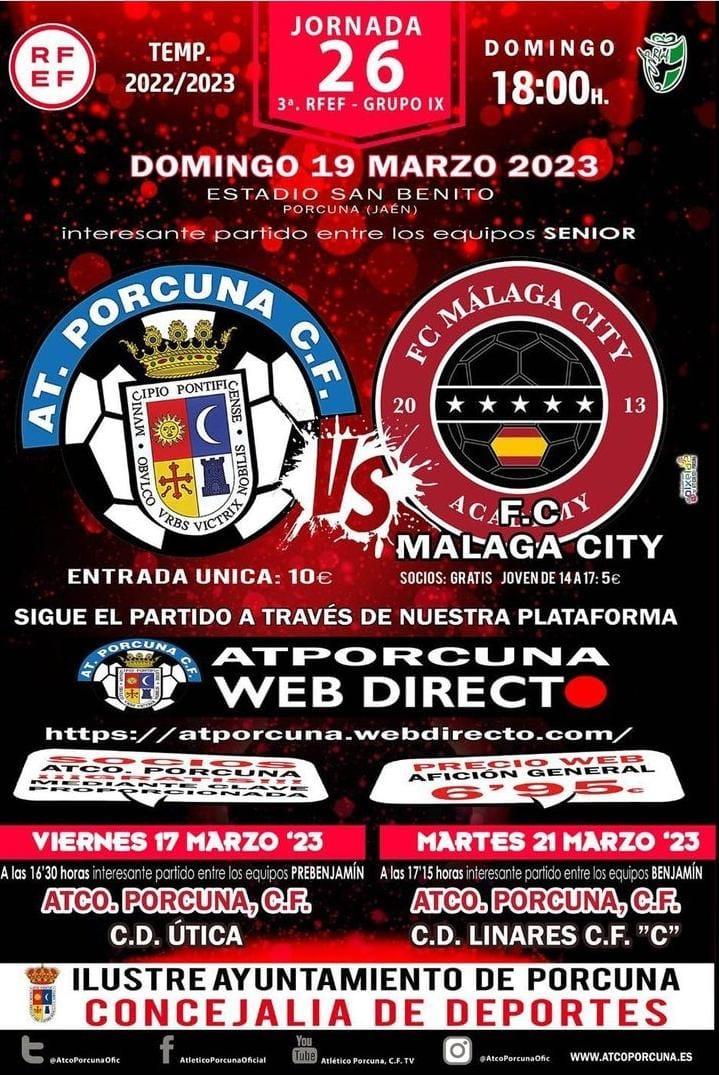 FÚTBOL: Atco. Porcuna - FC Málaga City ACA