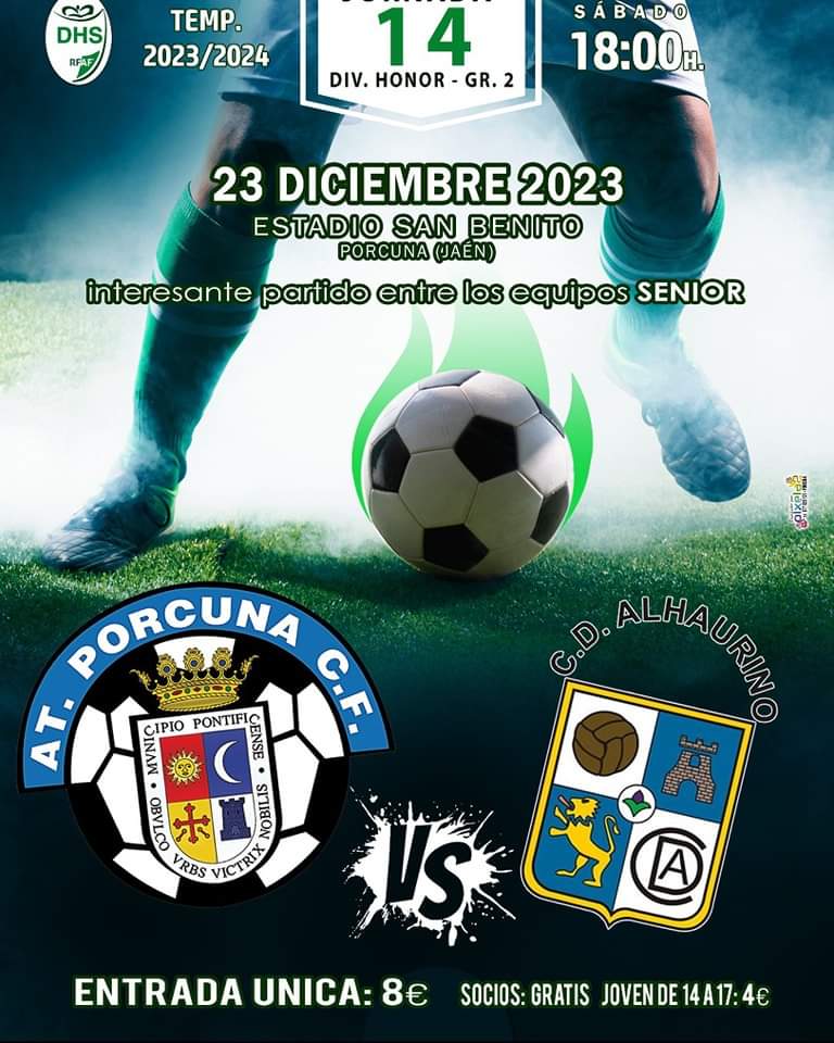 FÚTBOL: Atco. Porcuna - CD Alhaurino