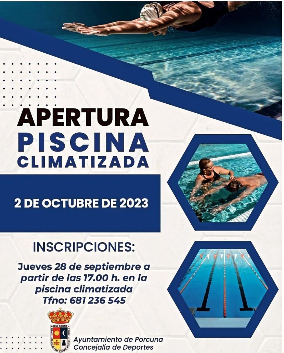 Apertura piscina climatizada