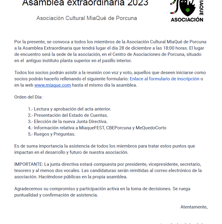 Asamblea MiaQue 2023