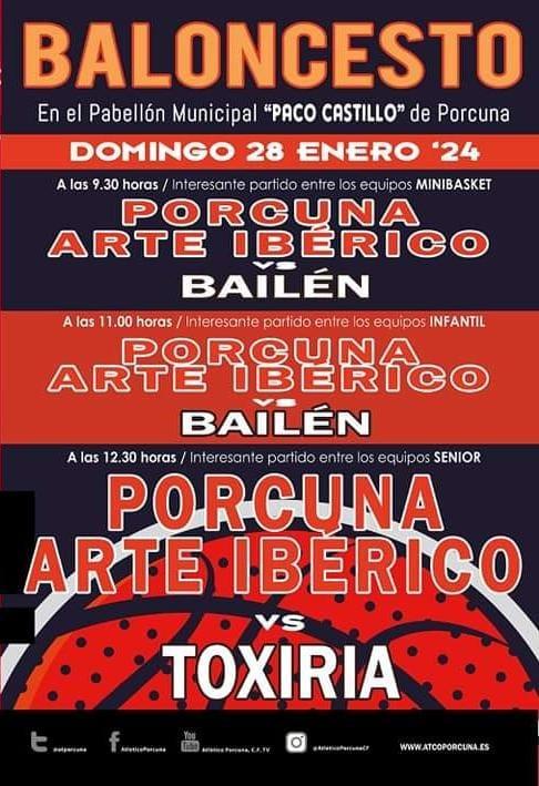 Baloncesto: CB Porcuna Arte Ibérico - Toxiria