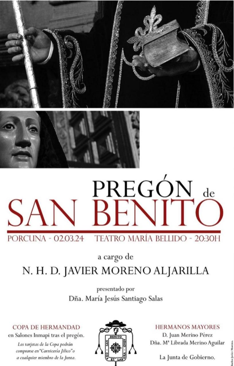 Pregón en honor a San Benito