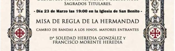 Misa de regla de la Soledad y Santo Entierro