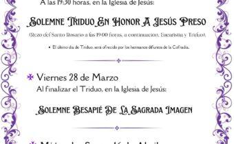 Triduo a Jesús Preso