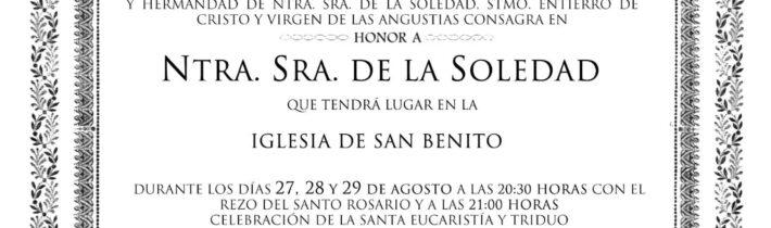 Triduo de la Soledad