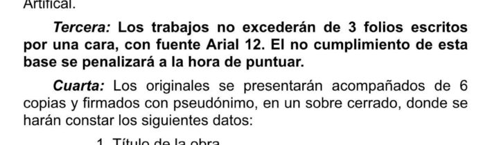 XXXII Certamen Literario 8 de Marzo