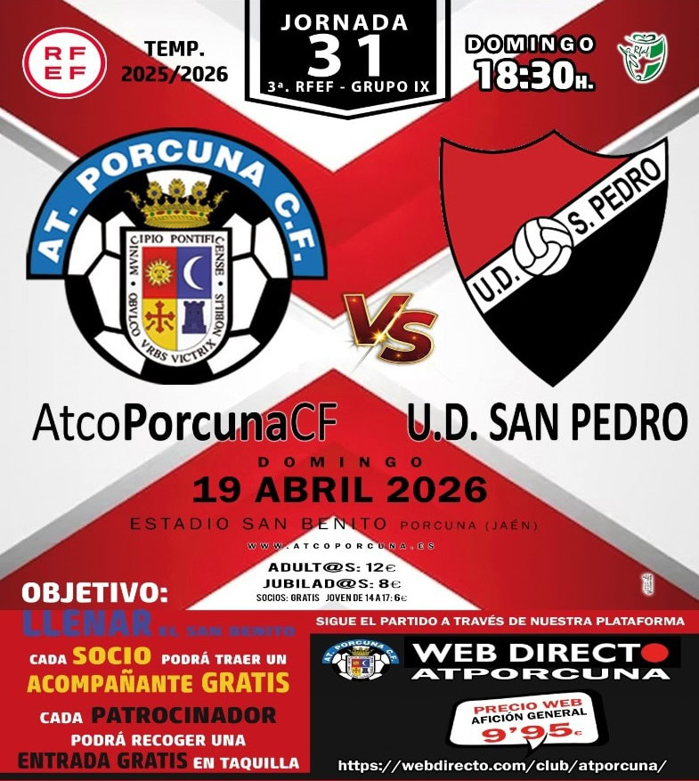 FÚTBOL: Atco. Porcuna - U.D. San Pedro