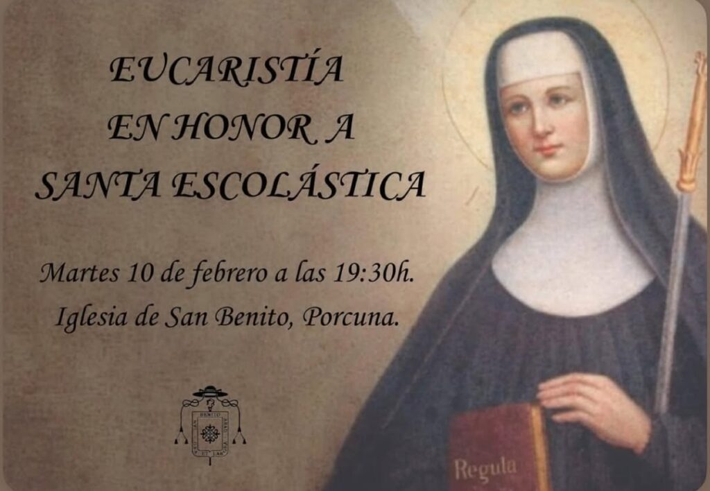 Santa escolástica porcuna