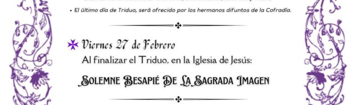 Triduo a Jesús Preso