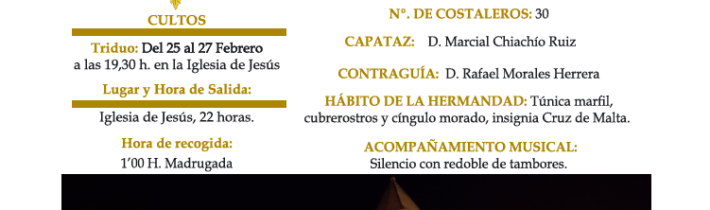 Miércoles Santo: Jesús Preso