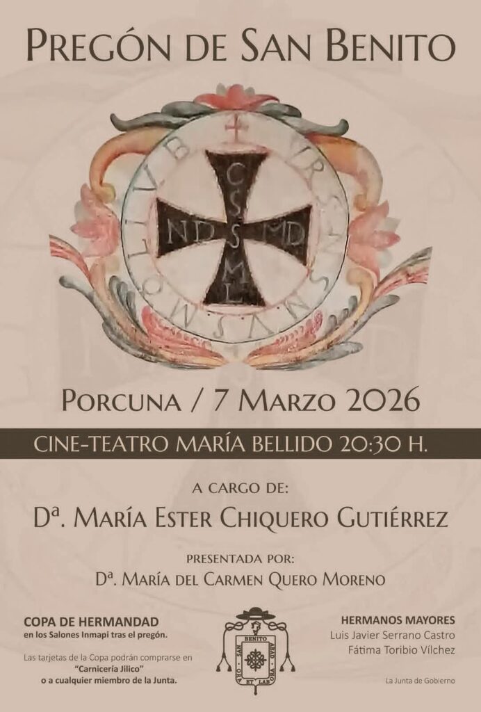 Pregón de San Benito, Porcuna 2026