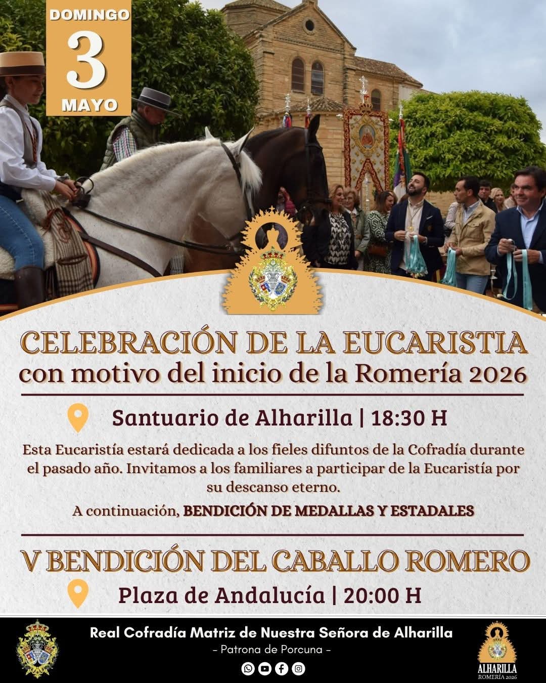 Bendición de Banderas, medallas y estadales