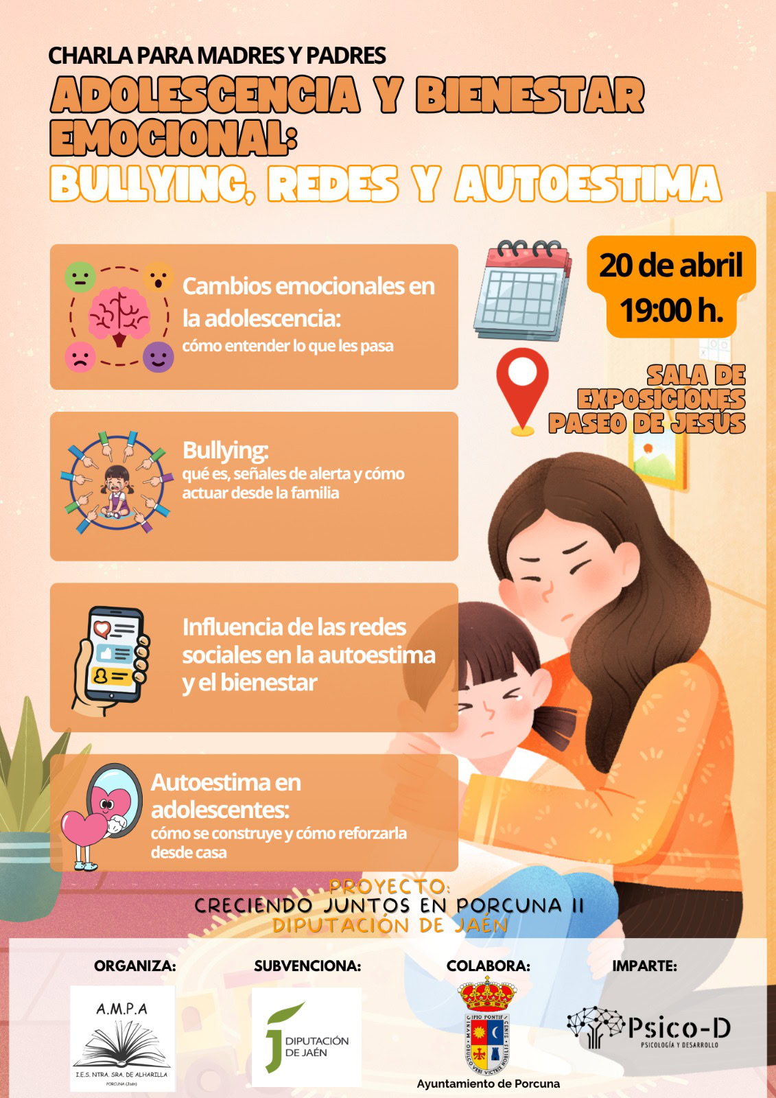Charla: Adolescencia y Bienestar emocional