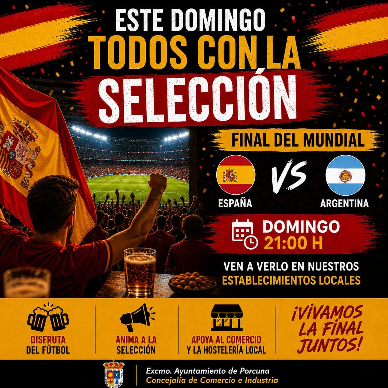 Final del mundial, España - Argentina