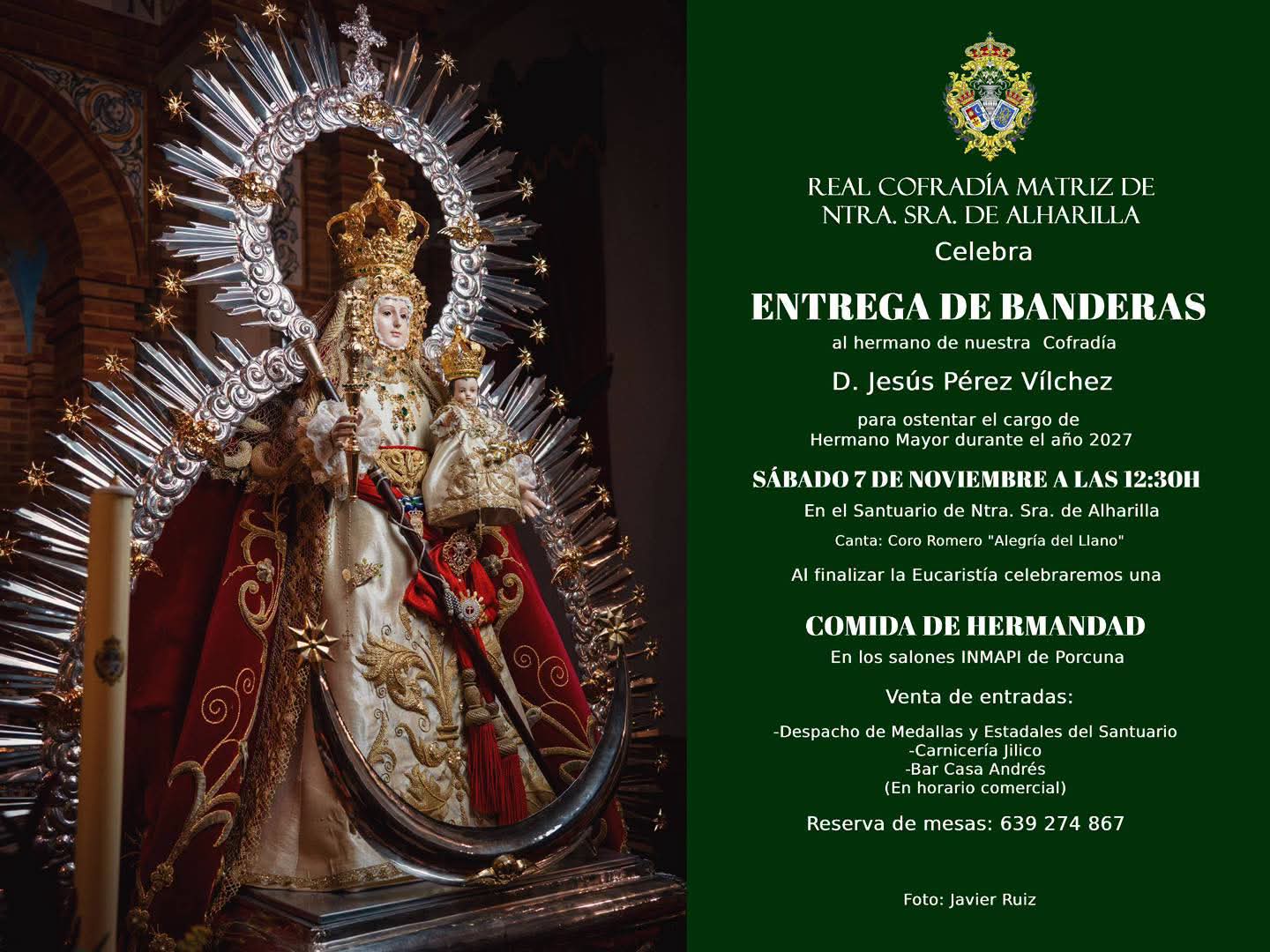 Entrega banderas Virgen de Alharilla